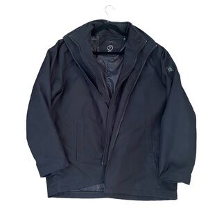 Tumi Tech Commuter Jacket Black With Hood Size XL